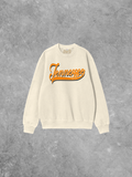 Underground Original Design: Tennessee Script, Orange / Black Boxy Cotton Sweatshirt