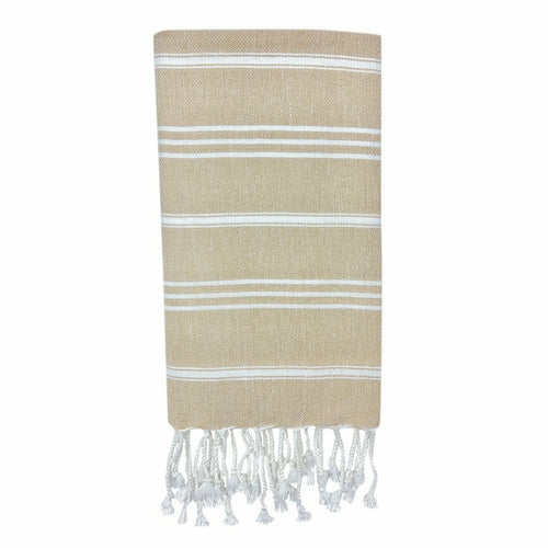 Turkish Cotton Hand Towel 36x22 Quick-Dry Absorbent Kitchen Bathroom With Fringe, 6 Colors