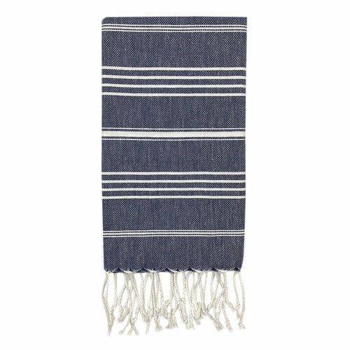 Turkish Cotton Hand Towel 36x22 Quick-Dry Absorbent Kitchen Bathroom With Fringe, 6 Colors