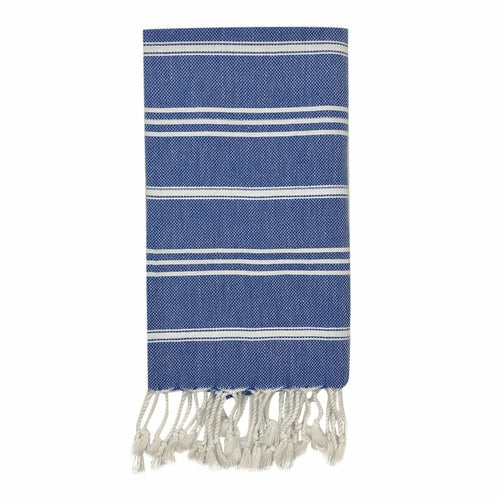 Turkish Cotton Hand Towel 36x22 Quick-Dry Absorbent Kitchen Bathroom With Fringe, 6 Colors