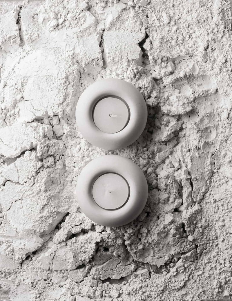 Concrete Shabbat Candlestick – Clean Series