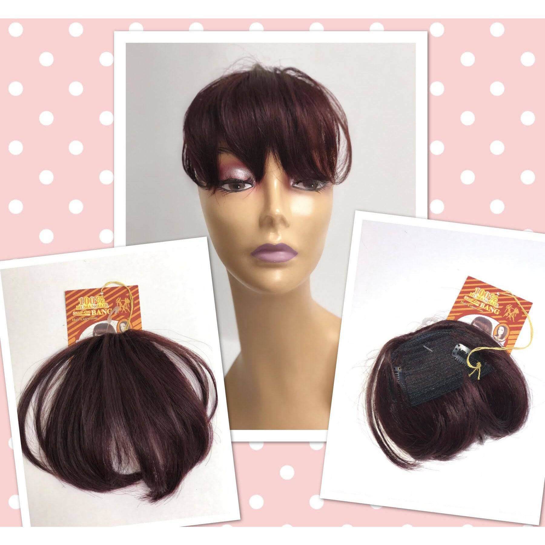 Unique 100% Human Hair Bang Hairpiece - Choose Color