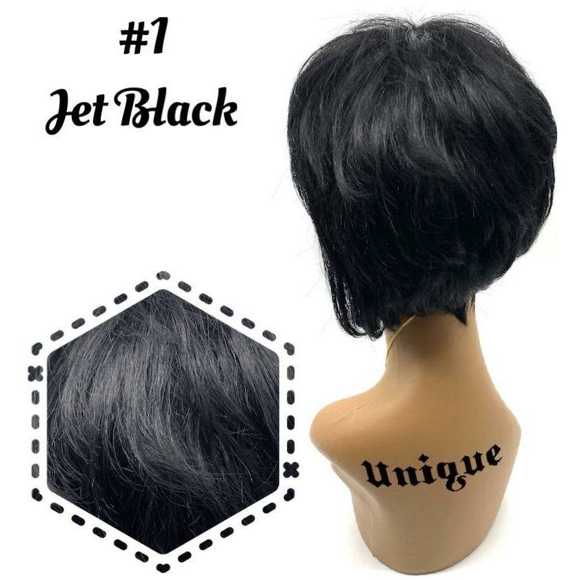Unique 100% Human Hair Full Wig Style A9 - Choose Color