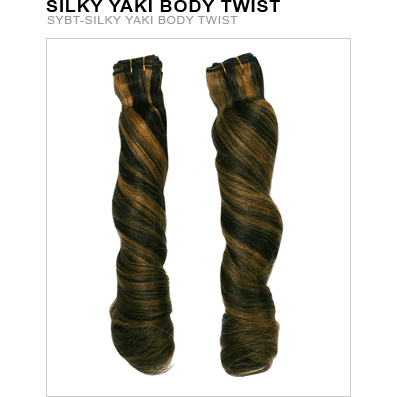 Unique Human Hair Silky Yaki Body Twist 14 Inch Hairpiece - Choose Color