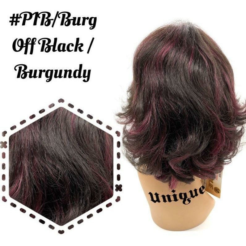 Unique 100% Human Hair Full Wig Style A6 - Choose Color