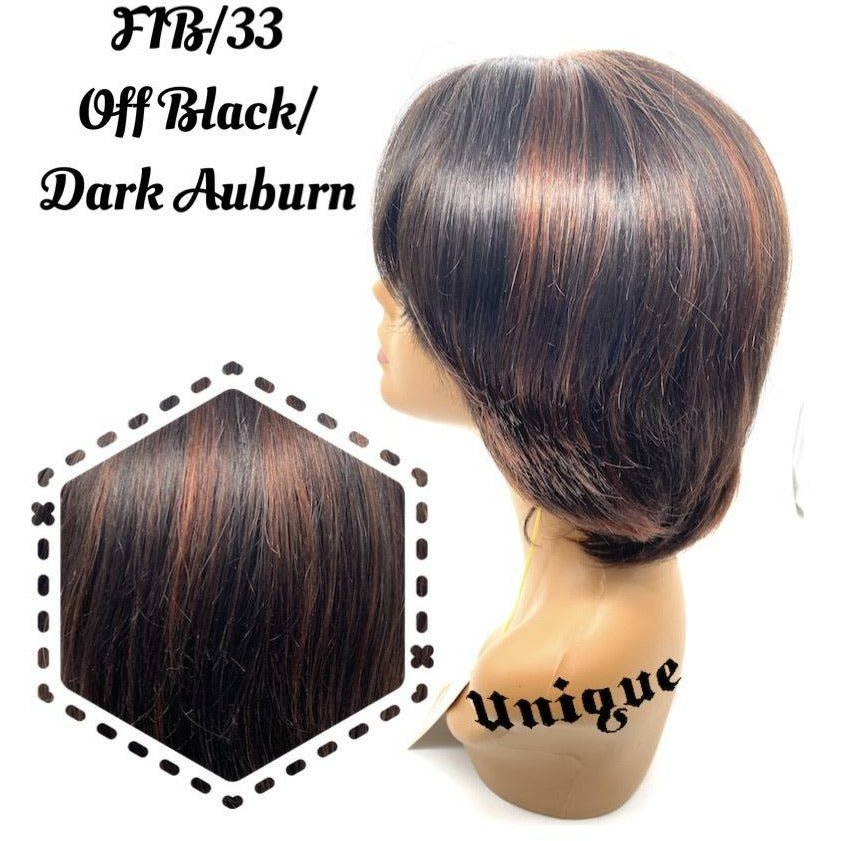 Unique 100% Human Hair Full Wig Style B1 New With Tags - Choose Color