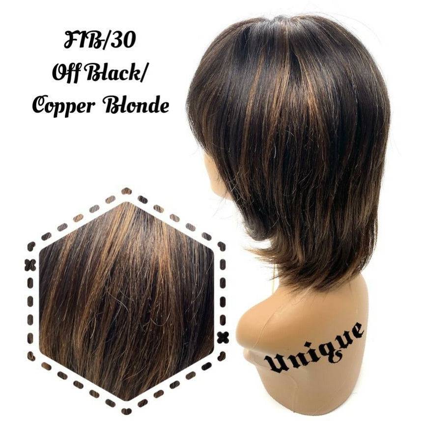 Unique 100% Human Hair Full Wig Style B1 New With Tags - Choose Color