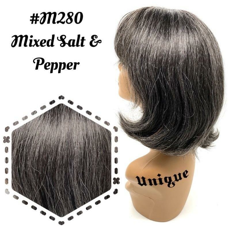 Unique 100% Human Hair Full Wig Style J Hairpiece - Choose Color