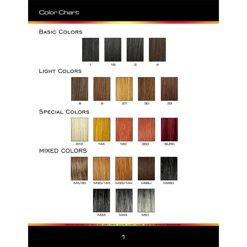 Unique 100% Human Hair Full Wig Style M New With Tags - Choose Color