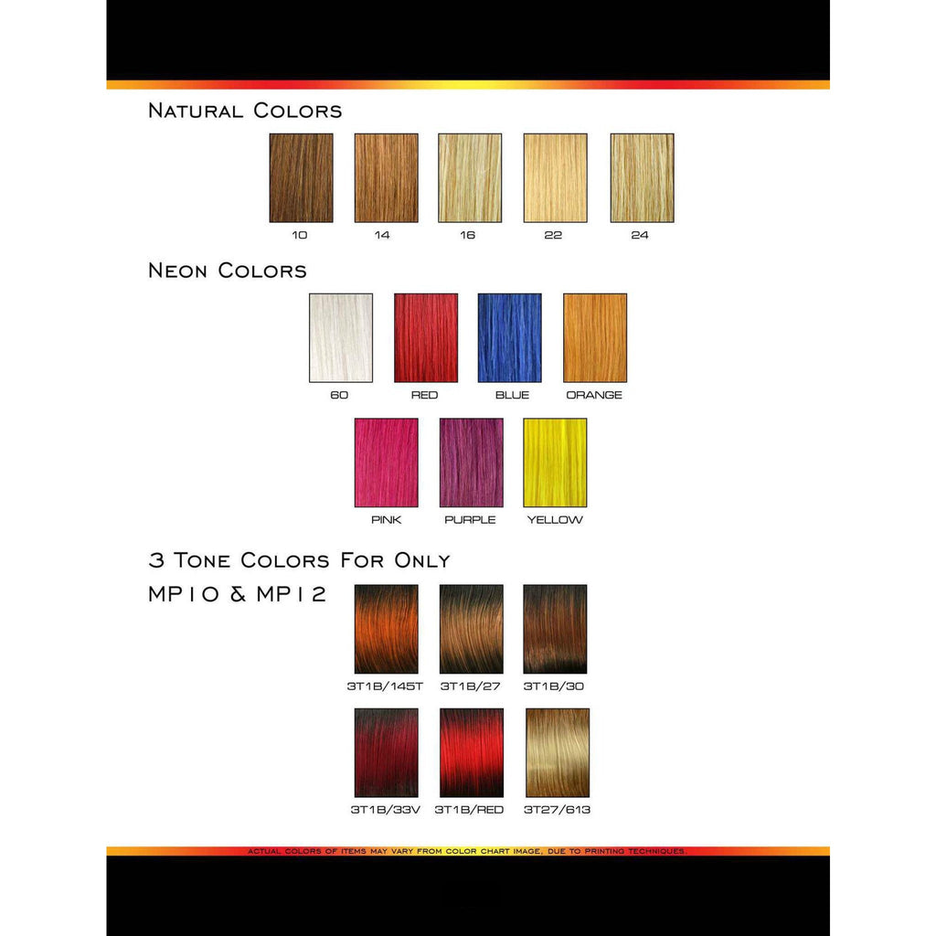 Unique Perfecto 1 Bump Hair 8" 100% Human Hair - Choose Color