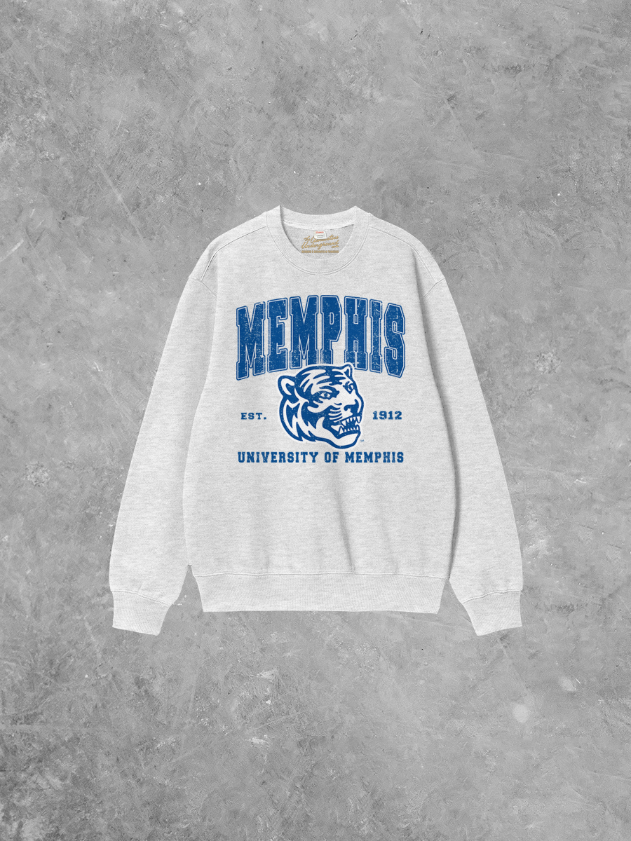 Underground Original Design: University of Memphis Tigers Boxy Cotton Sweatshirt