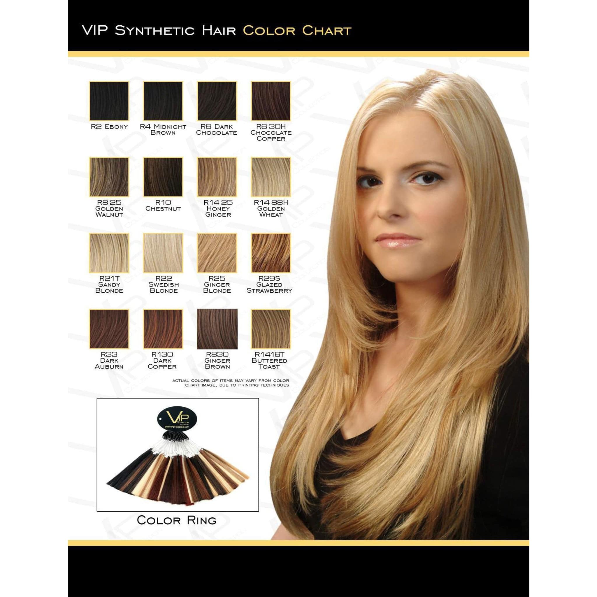 VIP Collection Synthetic Wig Angelica Style Hairpiece - Choose Color