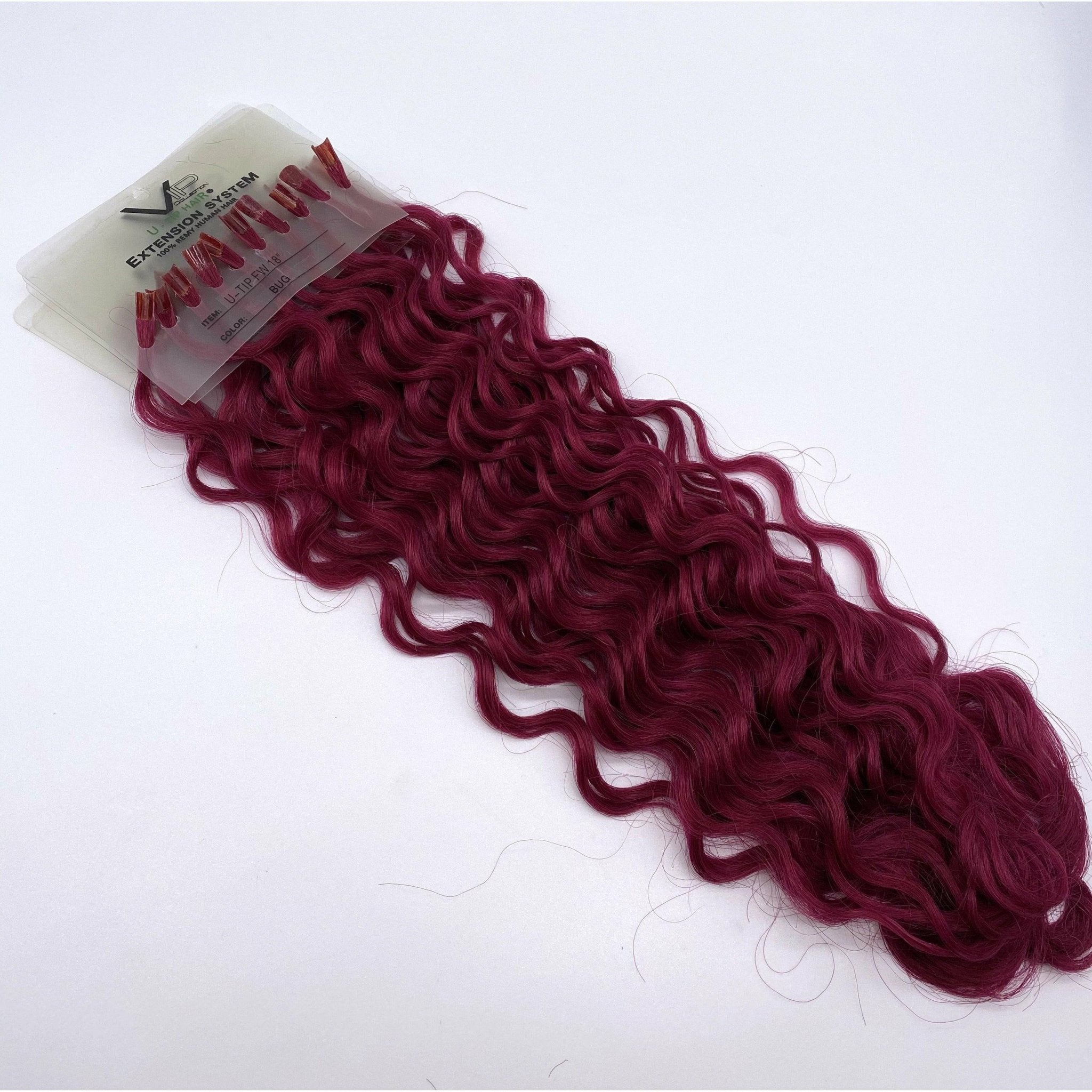 VIP U-Tip System Curly 18" Hair Extensions - Choose Color