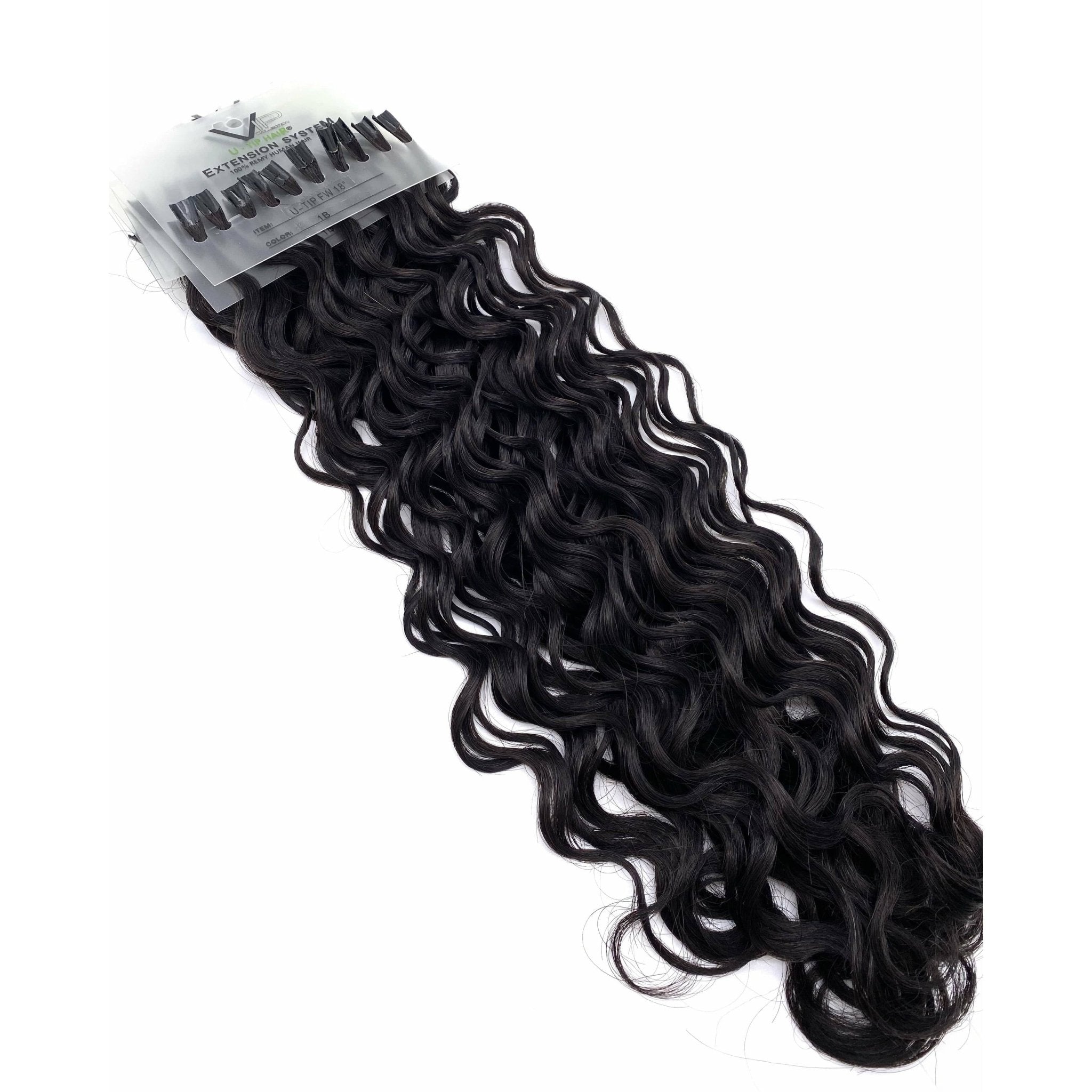 VIP U-Tip System Curly 18" Hair Extensions - Choose Color