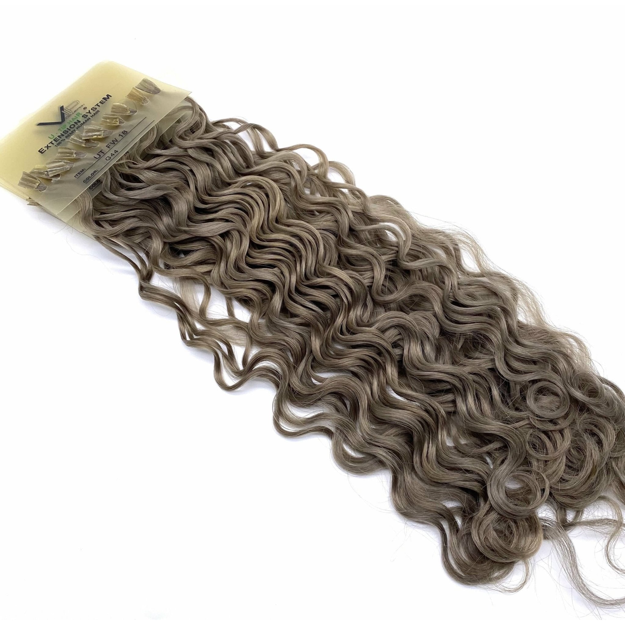 VIP U-Tip System Curly 18" Hair Extensions - Choose Color