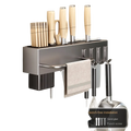 Wall Mounted Kitchen Utensil Holder and Knife Rack