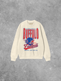 Underground Original Design: Welcome Buffalo Football, 90's Boxy Cotton Sweatshirt