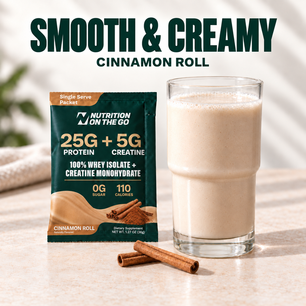 2-in-1 Whey Protein Isolate + Creatine Travel Packets