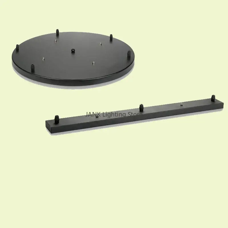 White & black pendant light ceiling mount canopy with hooks dining room