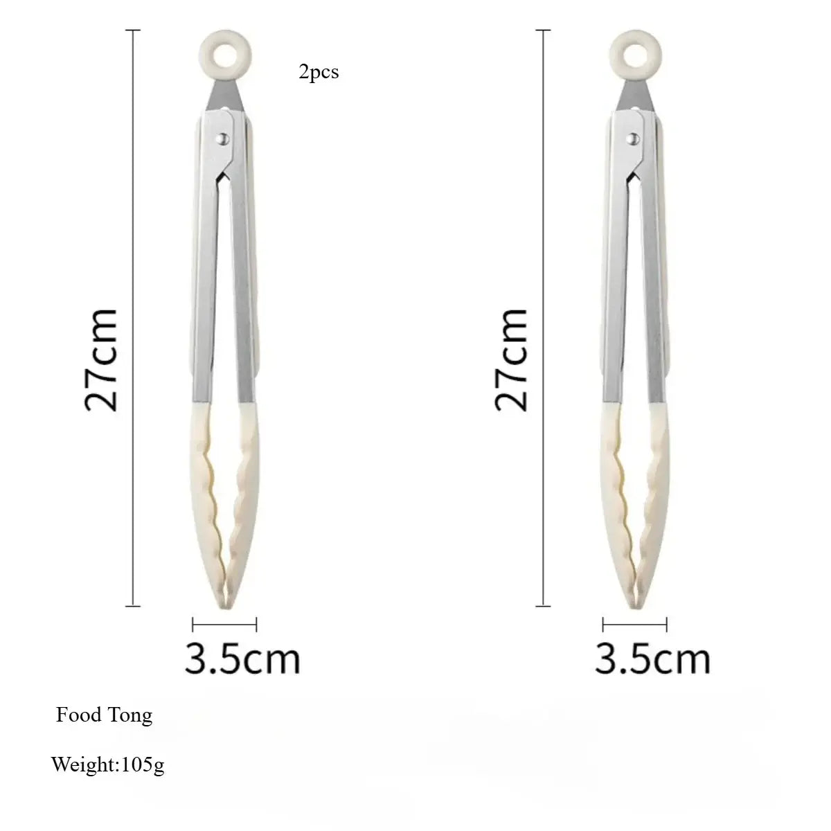 White Silicone Kitchen Utensils Set Wooden Handle