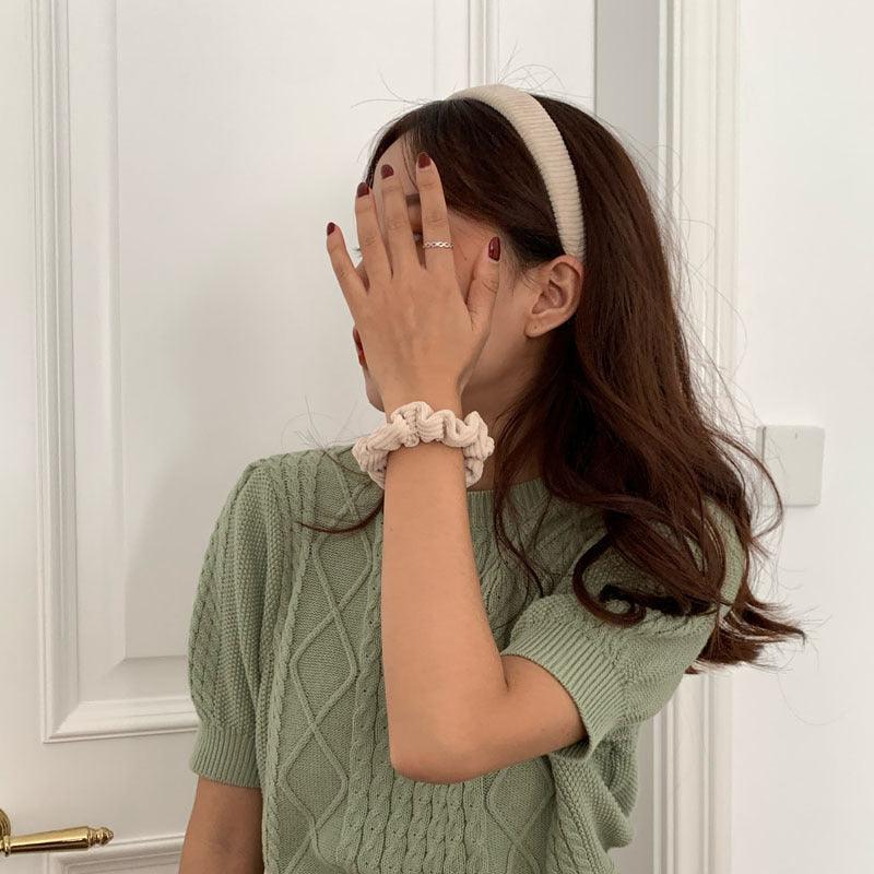 Wide-brimmed Fabric Hairband Women Wild Go Out Sweet Headband Press Hair Hairband Headband Gorgeous Hair Accessories For Women