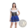 Women's Bavarian Corset Style Halloween Dirndl Dress