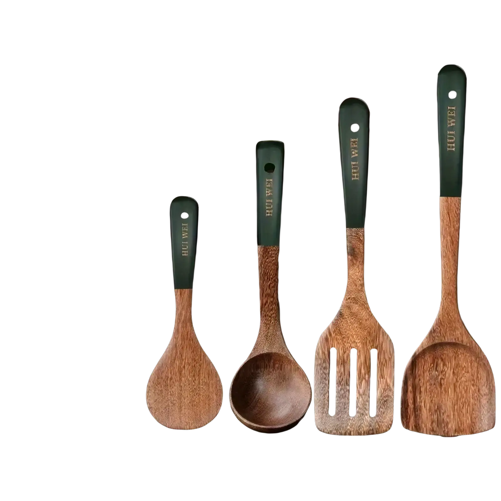 Wooden Cooking Utensil Set Nonstick Safe