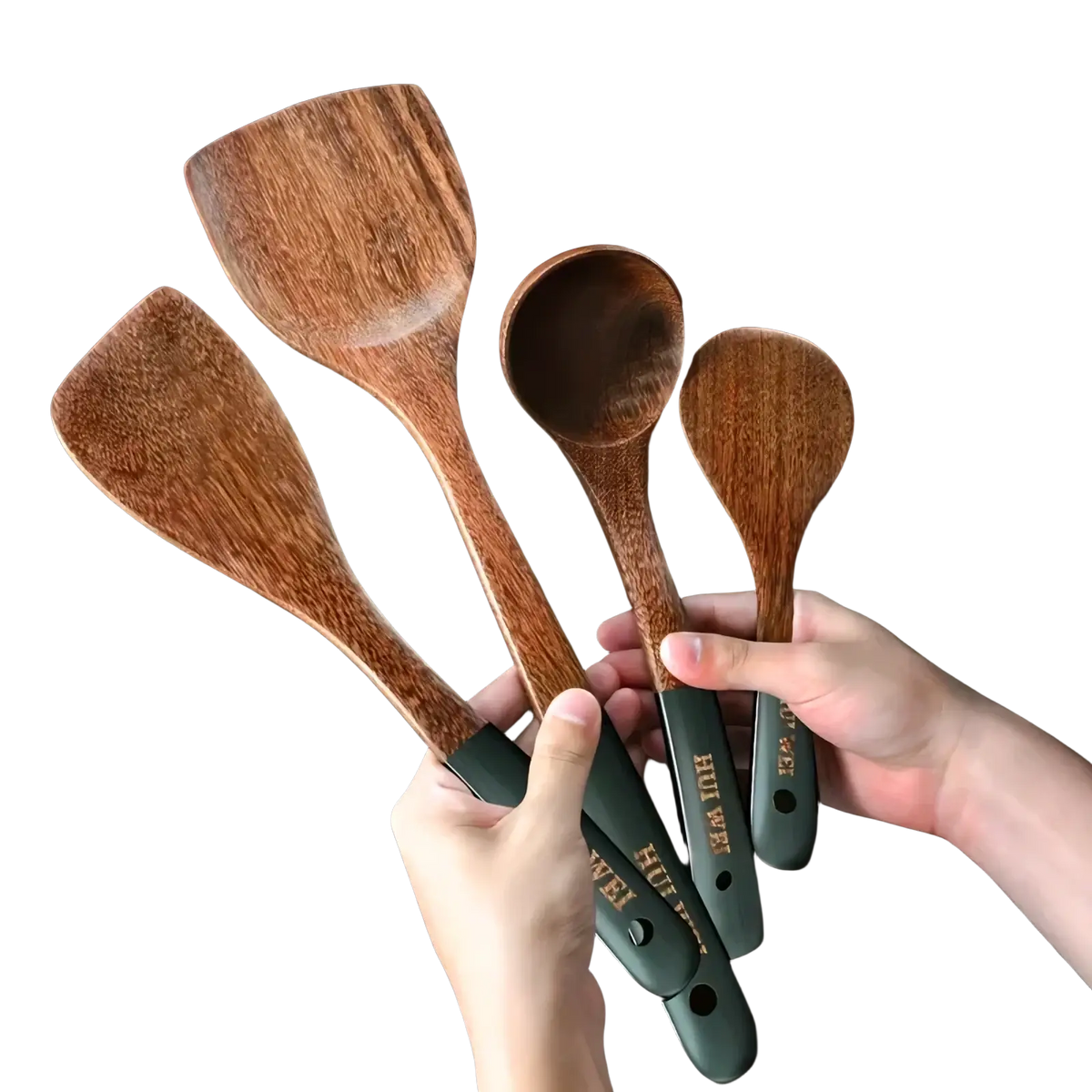 Wooden Cooking Utensil Set Nonstick Safe