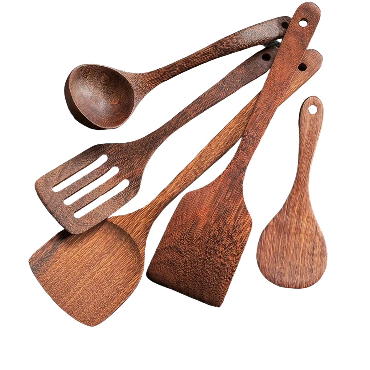 Wooden Kitchen Utensil Set Non-stick Cookware