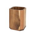 Wooden Rotating Kitchen Utensil Holder Countertop Organizer