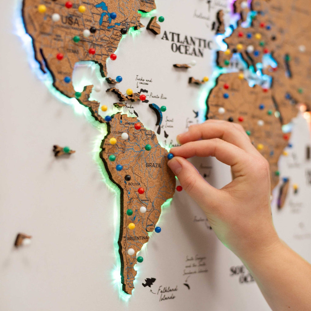 Map on Board LED 2.0 Cork