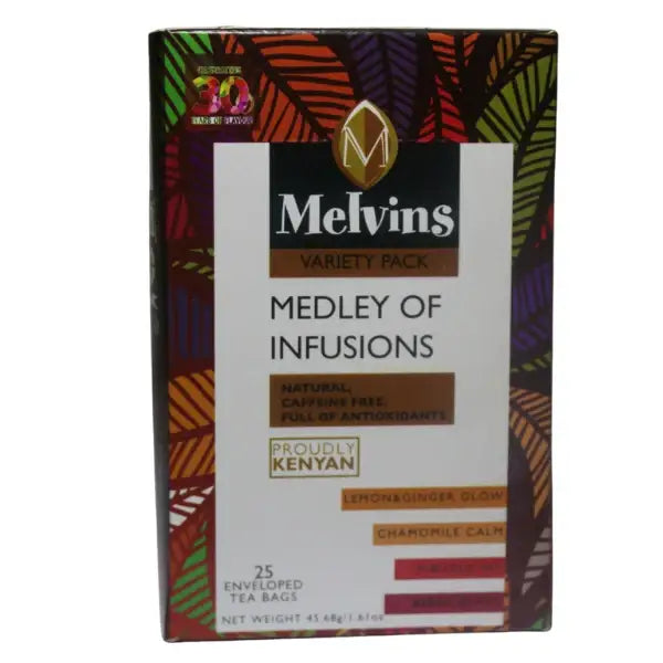 MELVINS MEDLEY OF INFUSIONS TEABAGS 25's - World Safari Shops