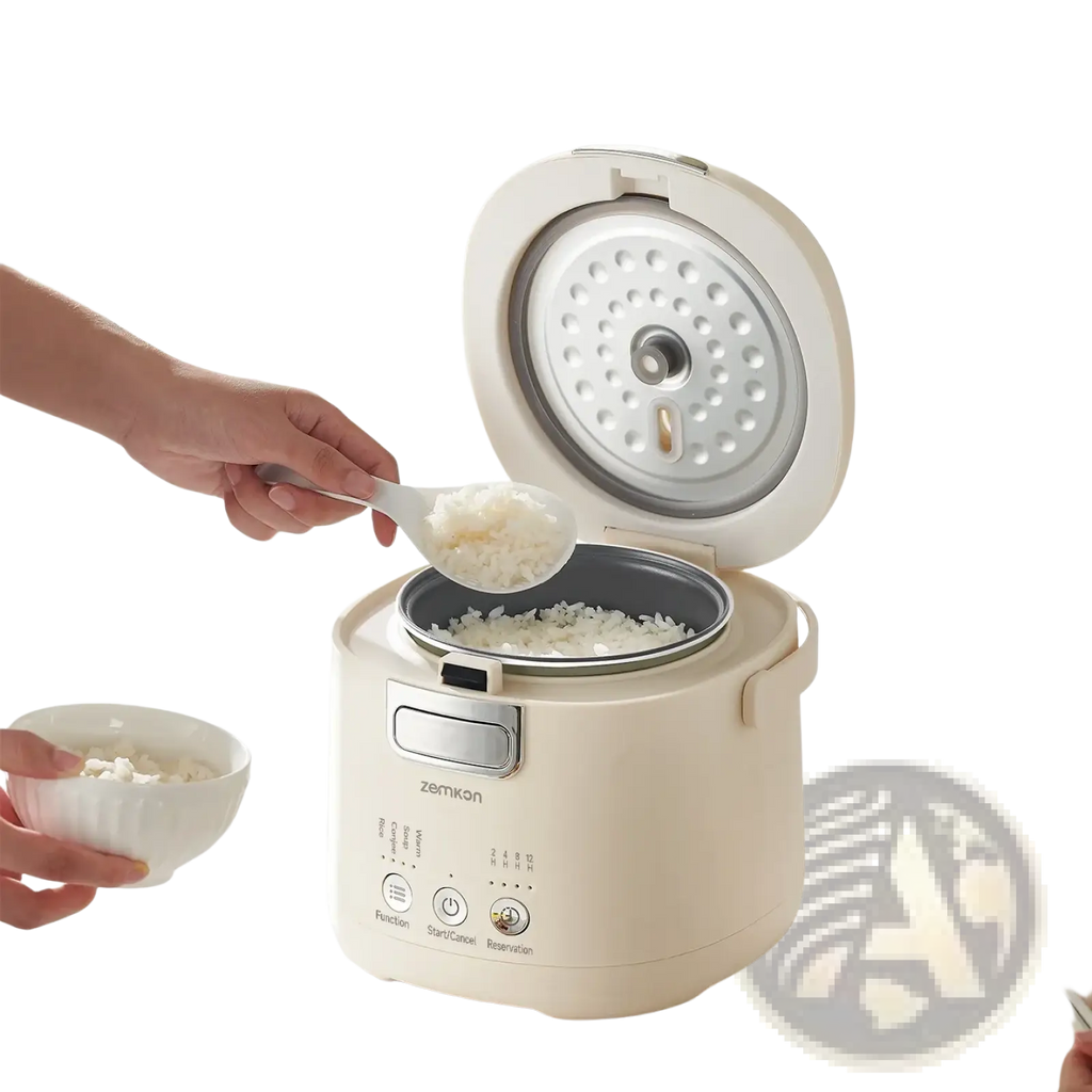 Zemkon 1.2l Smart Electric Rice Cooker Cream